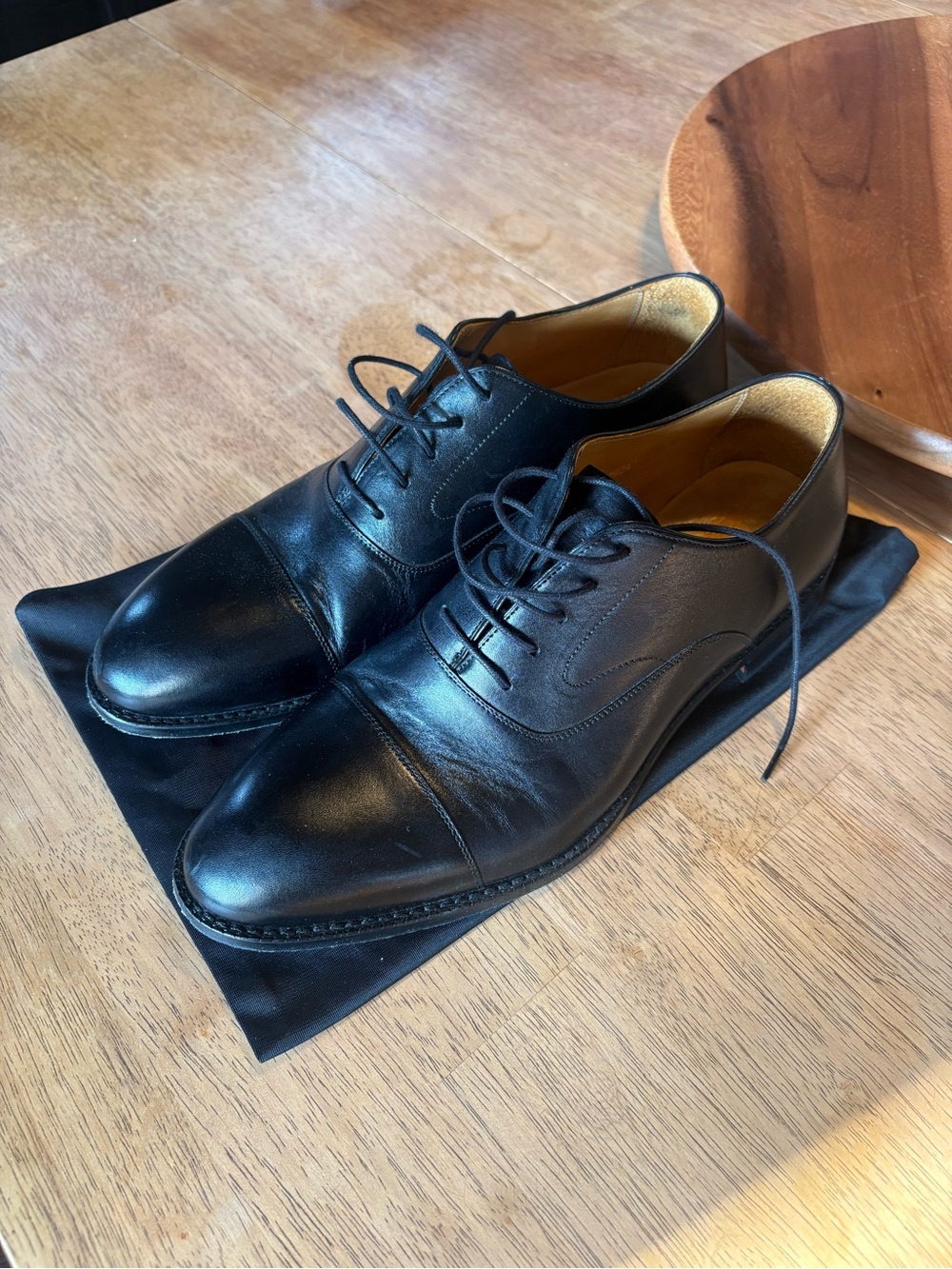 Beckett Simonon Black Dean Oxford Shoes